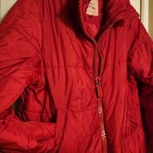 Maralyn & Me Vibrant Red Puffer Jacket
